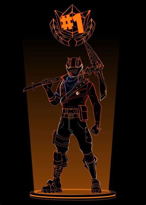 Pin On Fortnite Character Silhouettes Displate Posters