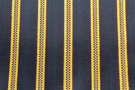 Black And Yellow Striped Traditional Silk And Cotton Fabric Etsy