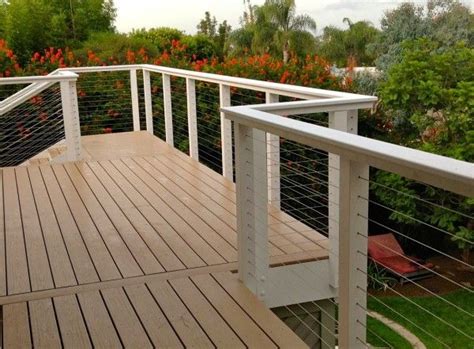 Composite Deck And Cable Railing Cable Railing Deck Cable Railing