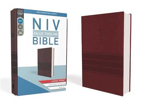 Niv Value Thinline Bible Large Print Imitation Cokesbury