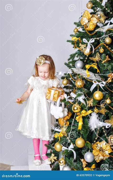 Little Girl Christmas Party Stock Photo Image Of Holiday December