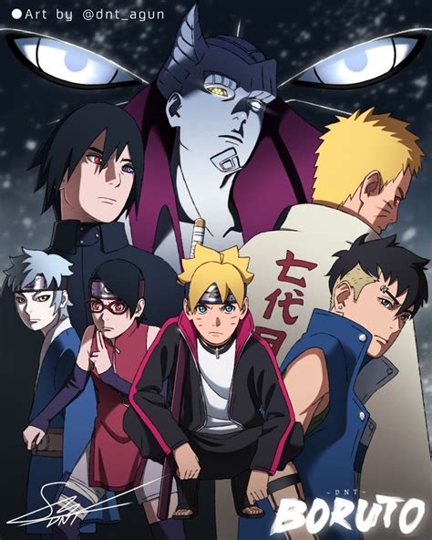 Team 7 Sasuke Y Naruto Vs Isshiki In 2021 Boruto Anime Naruto Naruto Kunst