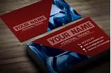 Photos of Sample Personal Trainer Business Cards