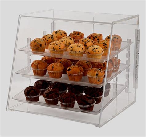 Three Tray Baker Clear Acrylic Pastry Display Case Cafe Etsy