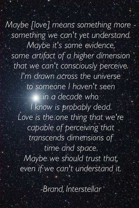 Интерстеллар (2014) quotes on imdb: Interstellar movie quote on love. | God is love | Pinterest | Interstellar, Movie and Thoughts