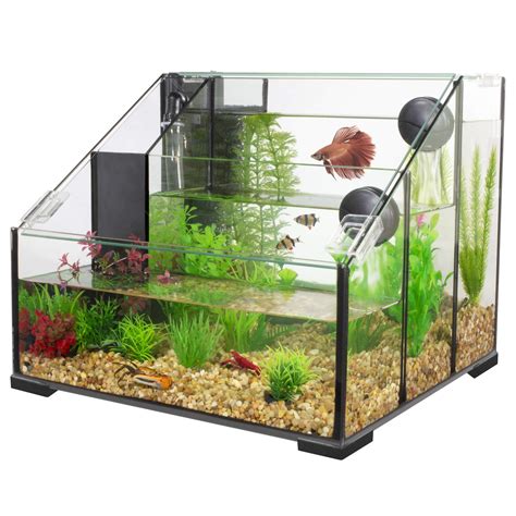 Penn Plax Triad Aquaterrium Fish Tank Reptt Chambers