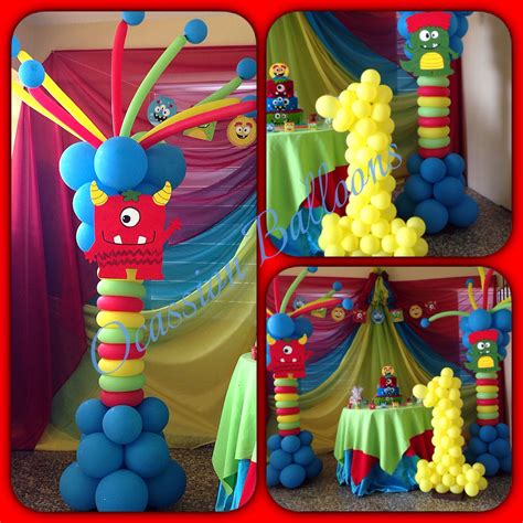 Lil Monsters Balloon Decoration Mickey Birthday Party Monster Birthday