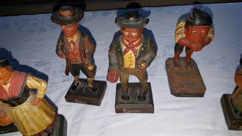12 German Hand Carved Folk Art Wooden Figurines Collectors Weekly