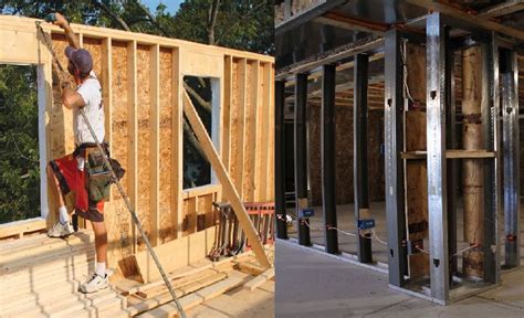 Metal Studs And Wood Studs For Wall Framing The Constructor