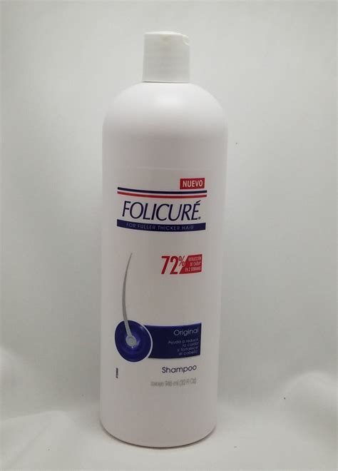 Folicure Original Shampoo For Fuller Thicker Hair 40fl Oz Reduce Caida