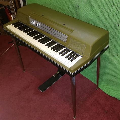 Wurlitzer 200a Electric Piano 1976 In Rare Avocado Green Reverb