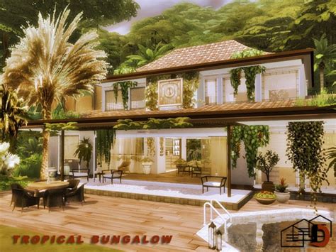 The Sims Resource Tropical Bungalow By Danuta720 • Sims 4 Downloads