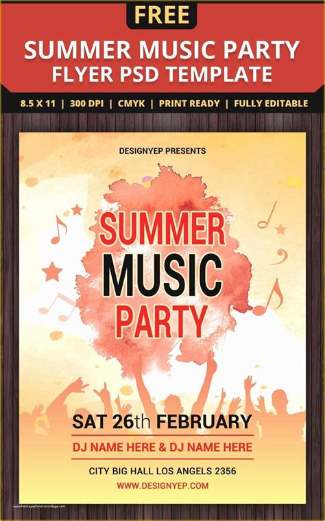 Free Printable Event Flyer Templates Of 55 Free Party And Event Flyer Psd