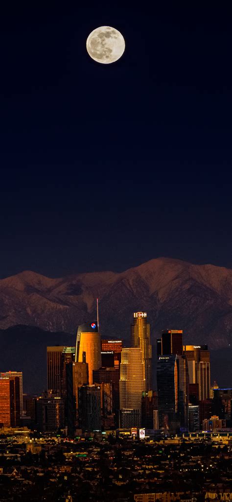 Los Angeles Wallpaper 4k Downtown Cityscape Night