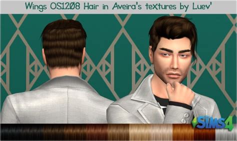 Mertiuza Wings Os1208 Hair Retextured Sims 4 Hairs