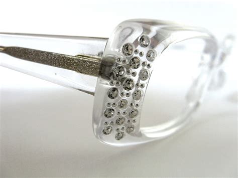 Women Eyeglasses Frame With Swarovski Rhinestones Hand Made