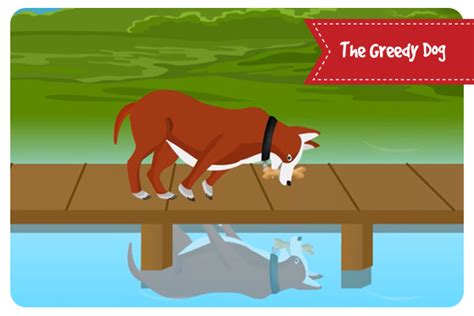 The Greedy Dog Moral Story In English