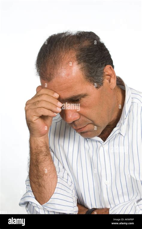 Sad Mature Man Stock Photo Alamy