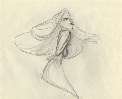 Ariel Sketch Glen Keane