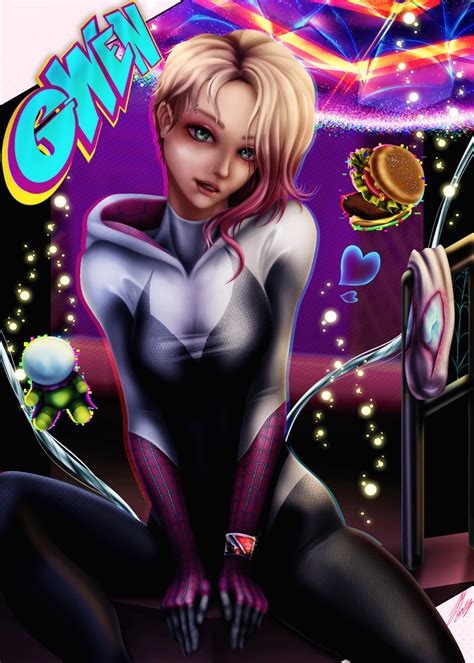 Artstation Spider Gwen Across The Spiderverse