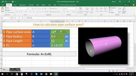 How To Calculate Pipe Surface Area Youtube