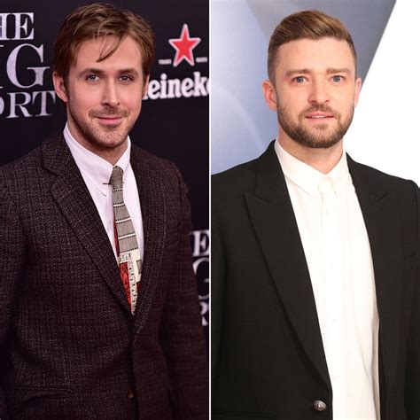 Ryan Gosling Justin Timberlake Hang Out December 2015 Popsugar Celebrity