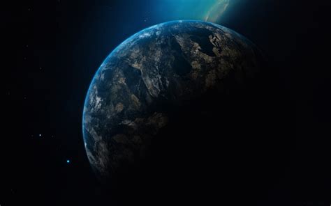 3840x2400 Planet Earth In Dark Universe Uhd 4k 3840x2400 Resolution