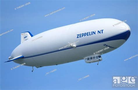 Airship dirigible Zeppelin NT Friedrichshafen Baden Württemberg Germany Stock Photo Picture