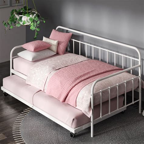 Home Full Over Twin Size Dhp Tokyo Daybed And Trundle With Metal Frame