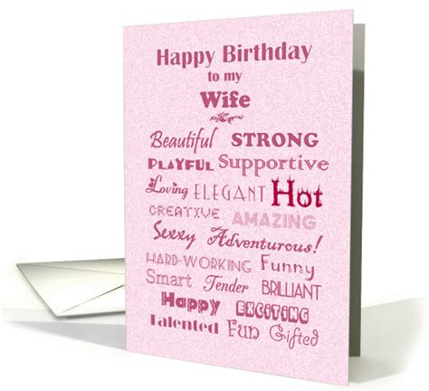 Wife Happy Birthday Words Of Love Card 1345020