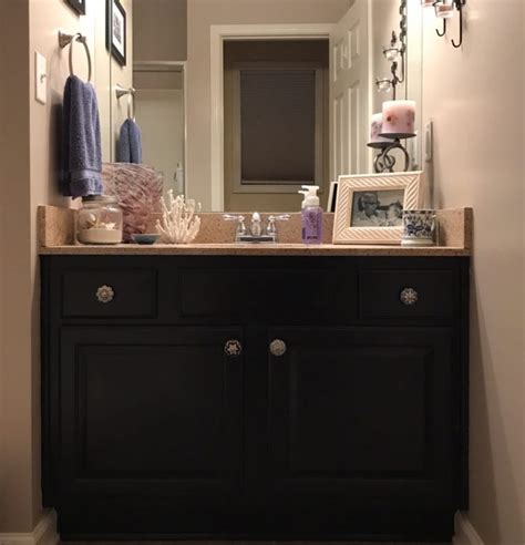If you are looking for bathroom vanities painted you've come to the right place. Chalk Painted Bathroom Vanity Makeover | Painted vanity ...