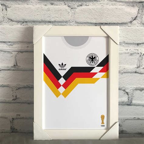 Acabou a procura e você. Camisa Seleção Alemanha Copa 1990 Quadro Decorativo no ...