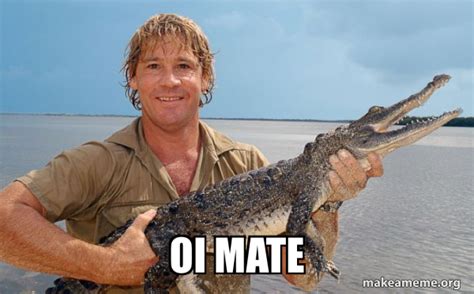 Oi Mate Steve Irwin Make A Meme