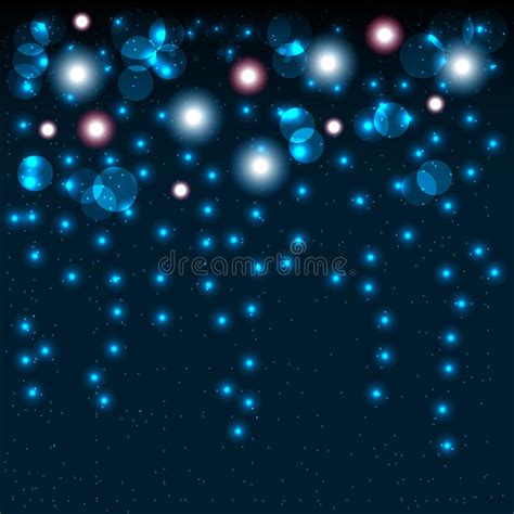 Abstract Bokeh Background Shining Particles Stock Illustrations 2065