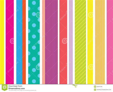 Stripe Pattern With Bright Colors Stock Vector