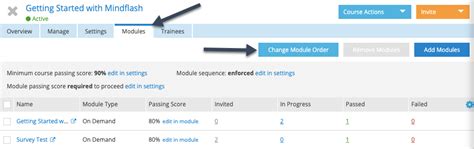 How Do I Change The Order Of Modules In A Course Trakstar Learn