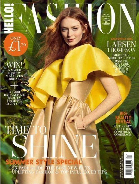 Larsen Thompson Hello Fashion Magazine July 2020 Cover Photo United