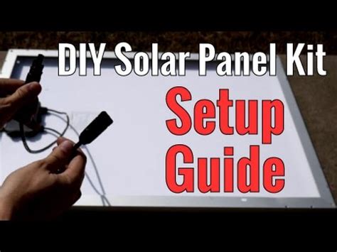 Diy solar panels can be tricky, but this solar energy kit takes pride in its easy installation process. DIY Solar Panel Kit Step by Step Setup Guide - YouTube