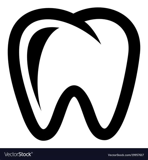 Molar Icon Simple Style Royalty Free Vector Image