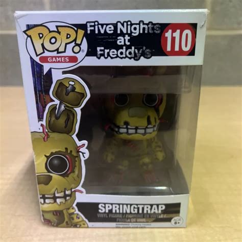 Funko Pop Games Five Nights At Freddys 110 Springtrap Vinyl Figure
