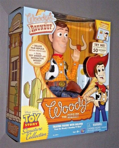 Toy Story Woody S Roundup Talking Sheriff Woody Doll Ebay