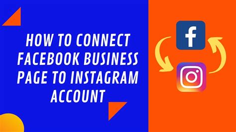 How To Connect Facebook Business Page To Instagram Account Link