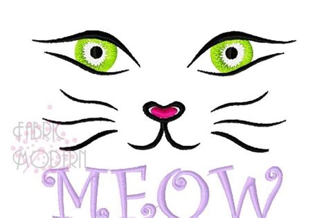 Art And Collectibles Clip Art Cat Ears Svg Kitty Face Monogram Svg Kitten