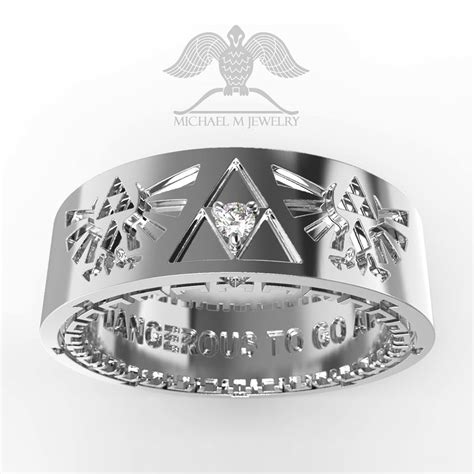Dangerous To Go Alone Legend Trillion Triangle Hyrule Crest Ring
