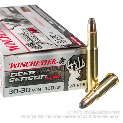 200 Rounds Of Bulk 30 30 Win Ammo By Winchester 150gr Extreme Point