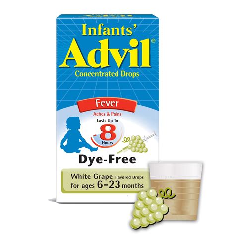 Infants' Advil 50 Mg Infant Ibuprofen, Liquid Pain Reliever and Fever