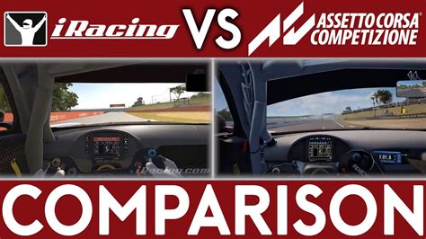 Assetto Corsa Competizione VS IRacing Comparison Mercedes GT3