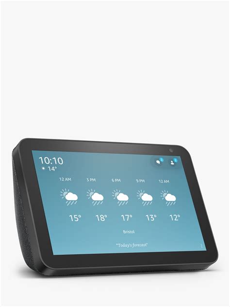 Amazon Echo Show 8 Smart Speaker With 8 Screen And Alexa Voice Recognition And Control Charcoal
