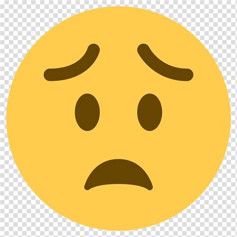 Emoticon Emoji Worry Smiley Sticker Crying Emoji Transparent