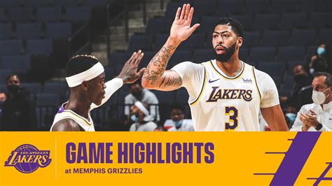 Highlights Los Angeles Lakers Vs Memphis Grizzlies Youtube